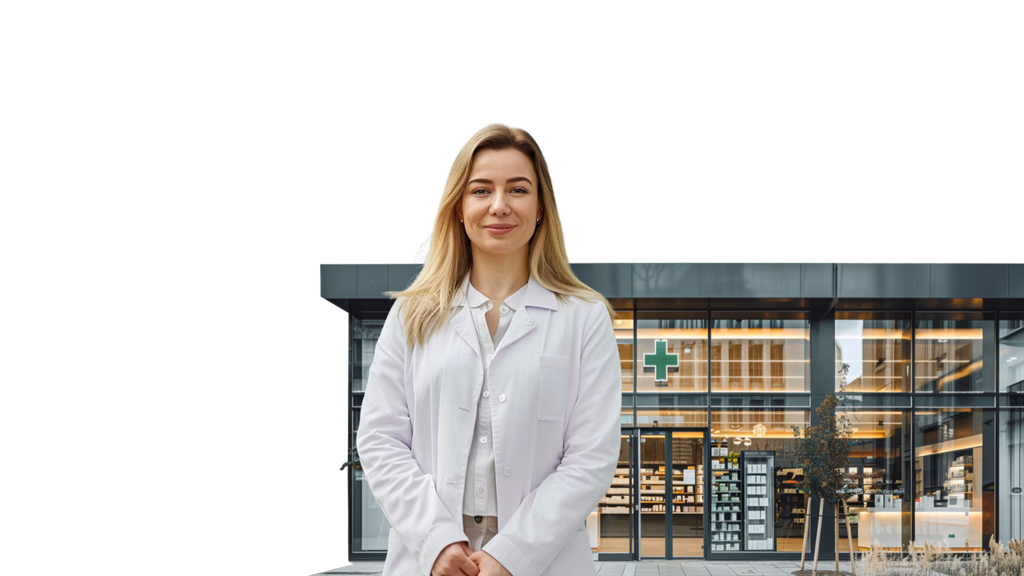 Zufriedene Patientin